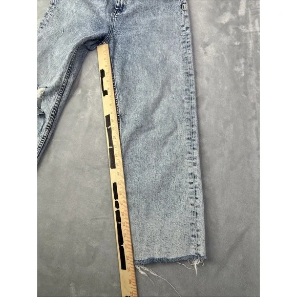 Hudson Jeans Womens 29 Blue Fray Light Wash Denim High Rise Distressed - Picture 9 of 12